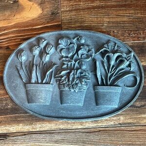 Gibson Gray Decorative Harden Piece with Gold Hanger